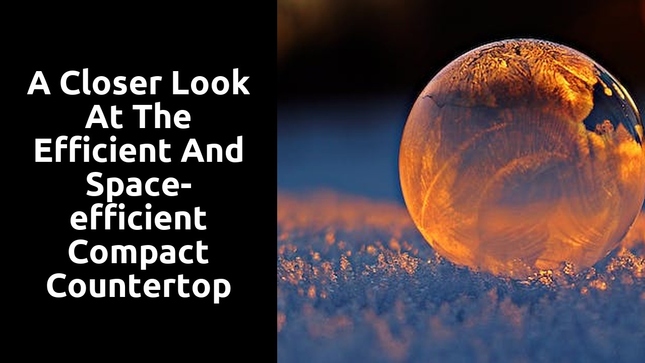 A closer look at the efficient and space-efficient compact countertop ice makers