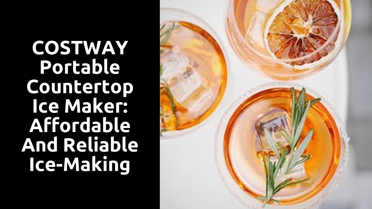 COSTWAY Portable Countertop Ice Maker: Affordable and Reliable Ice-Making Solution