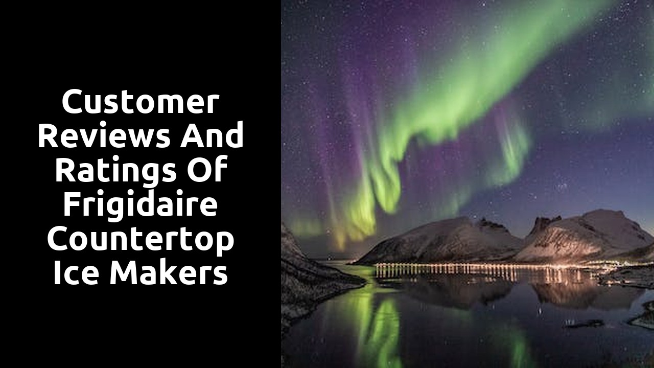 Customer reviews and ratings of Frigidaire countertop ice makers