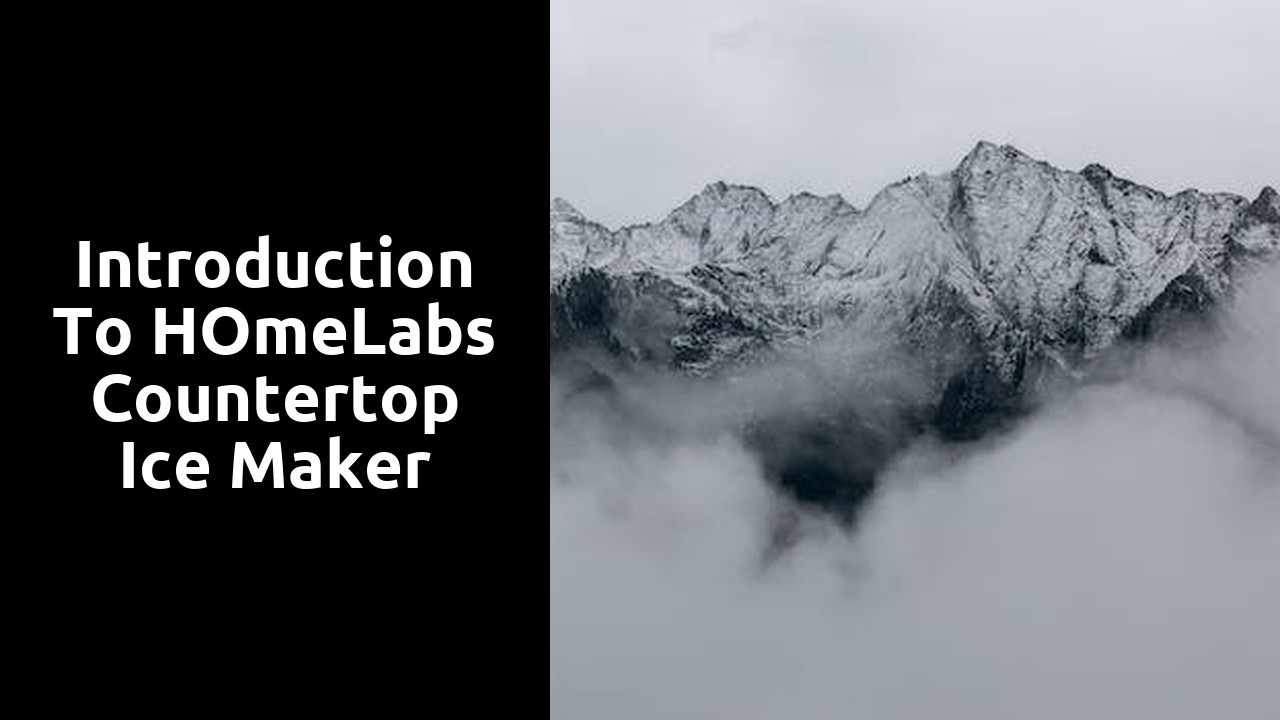 Introduction to hOmeLabs countertop ice maker