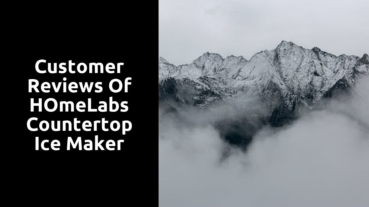 Customer reviews of hOmeLabs countertop ice maker