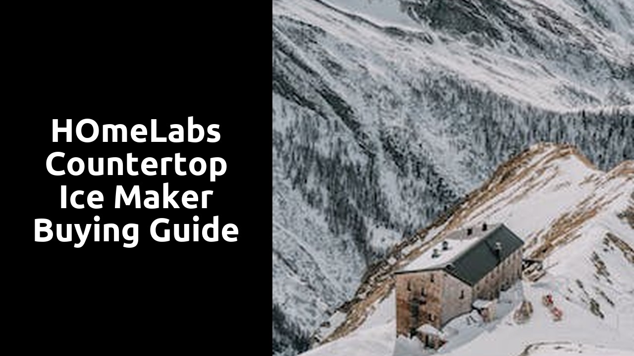 hOmeLabs countertop ice maker buying guide