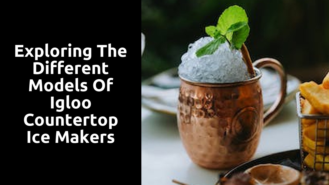 Exploring the different models of Igloo countertop ice makers