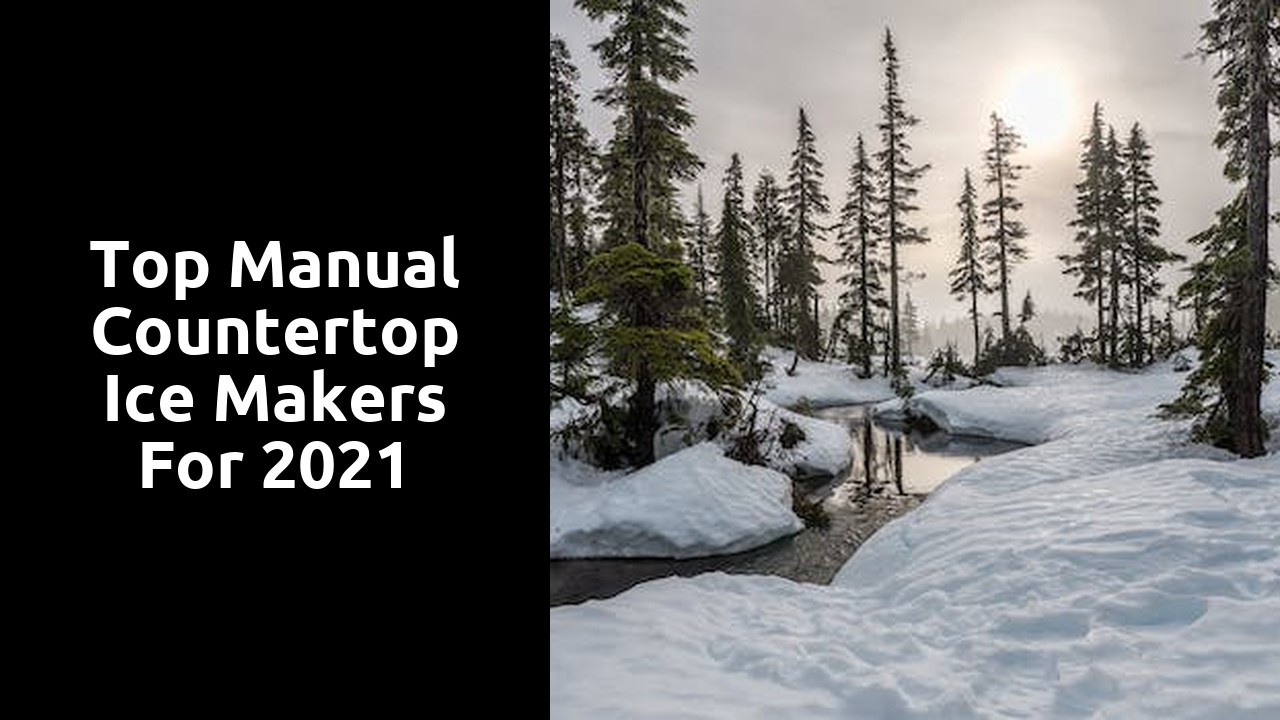Top Manual Countertop Ice Makers for 2021