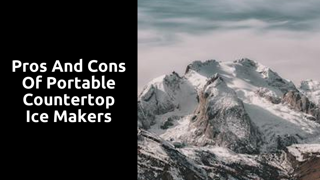 Pros and Cons of Portable Countertop Ice Makers