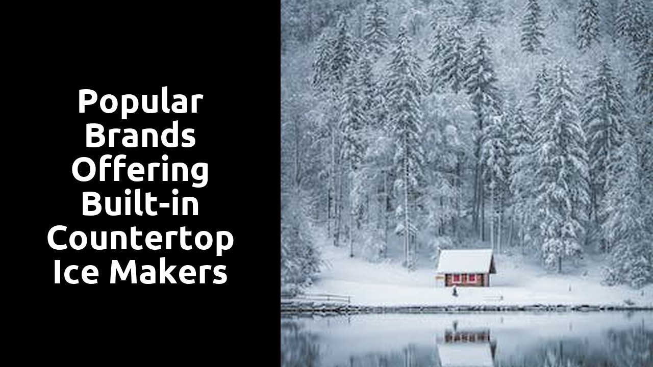 Popular Brands Offering Built-in Countertop Ice Makers