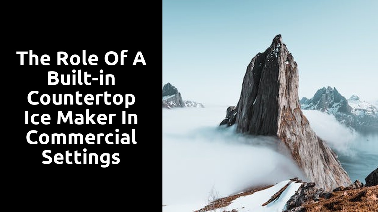 The Role of a Built-in Countertop Ice Maker in Commercial Settings