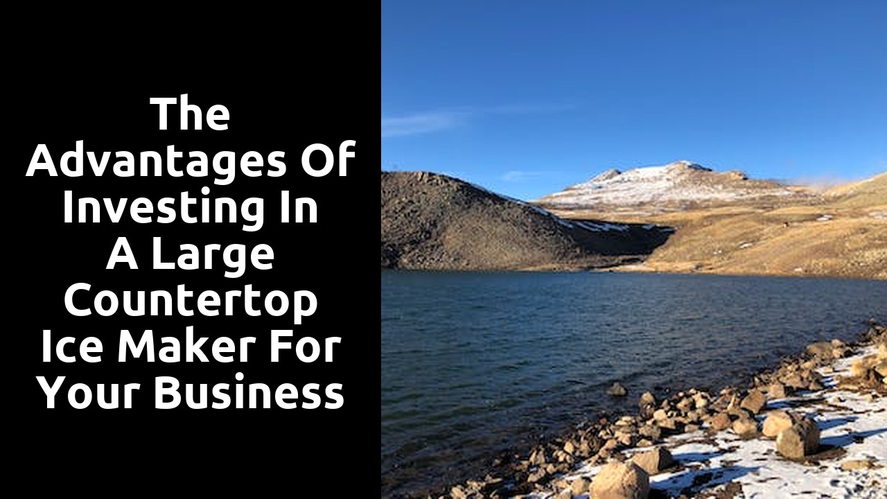 The Advantages of Investing in a Large Countertop Ice Maker for Your Business
