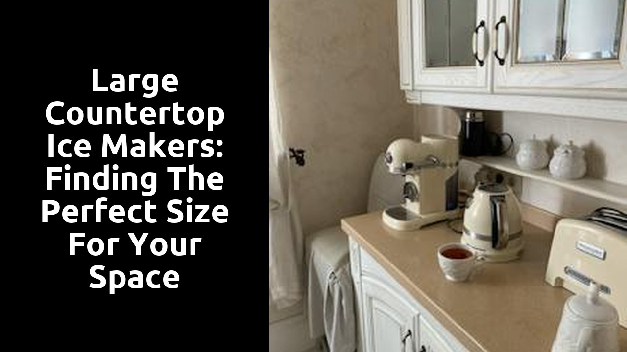 Large Countertop Ice Makers: Finding the Perfect Size for Your Space