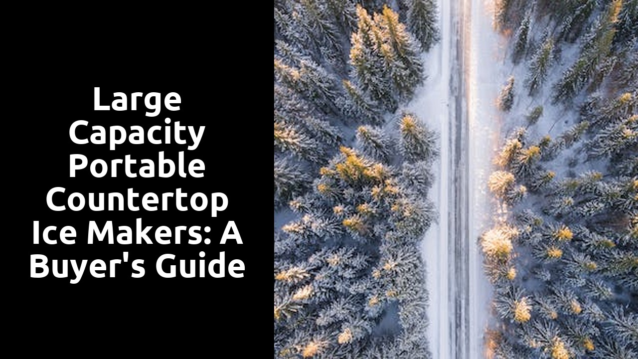 Large Capacity Portable Countertop Ice Makers: A Buyer's Guide