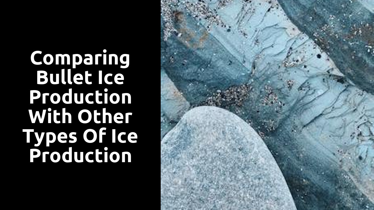 Comparing bullet ice production with other types of ice production
