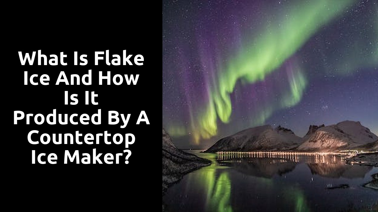 What is Flake Ice and how is it produced by a Countertop Ice Maker?