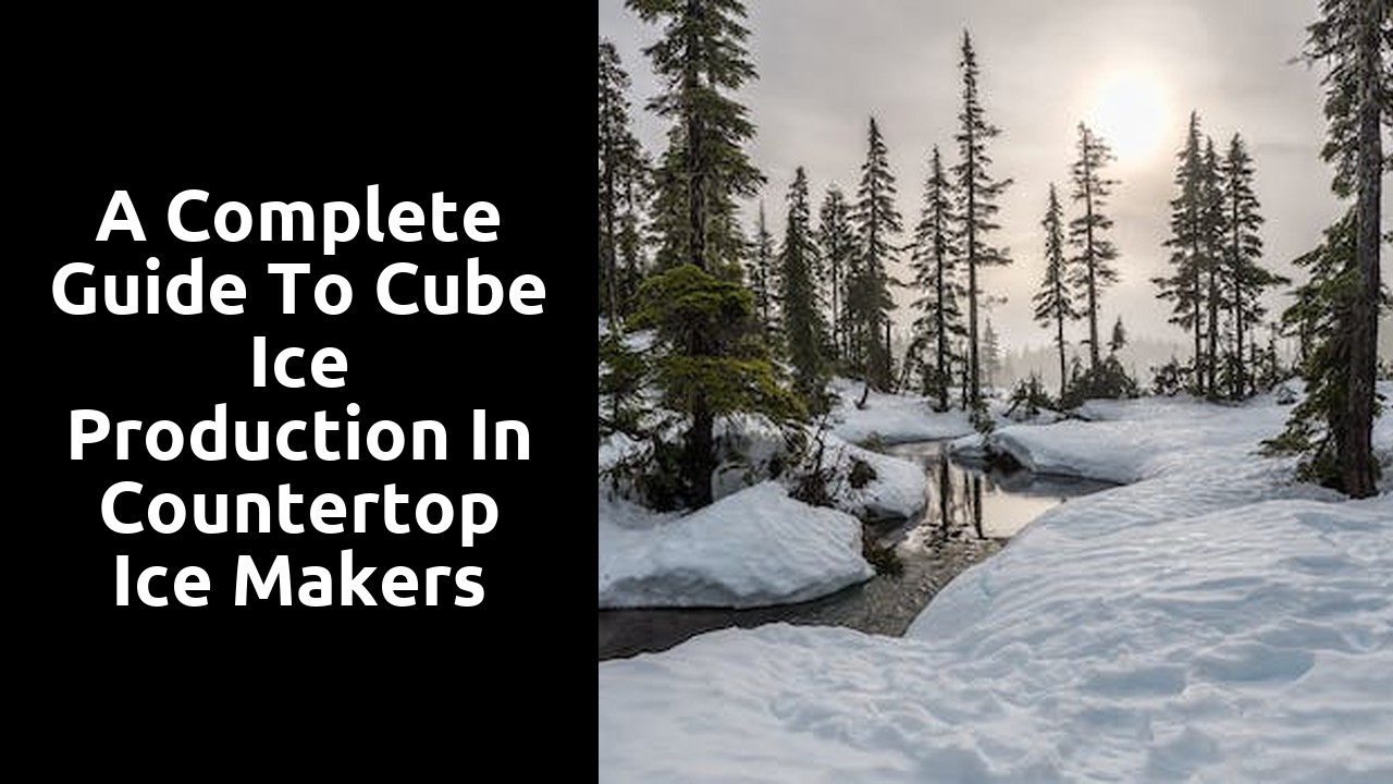 A Complete Guide to Cube Ice Production in Countertop Ice Makers
