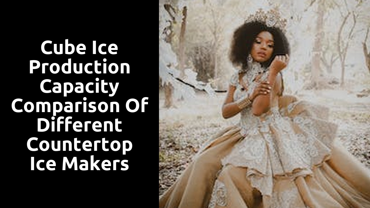 Cube Ice Production Capacity Comparison of Different Countertop Ice Makers
