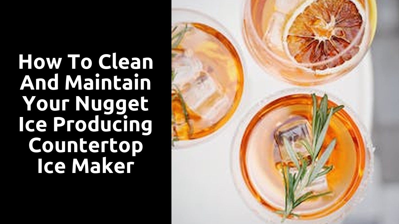 How to Clean and Maintain your Nugget Ice Producing Countertop Ice Maker