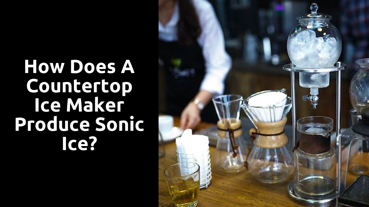 How Does a Countertop Ice Maker Produce Sonic Ice?