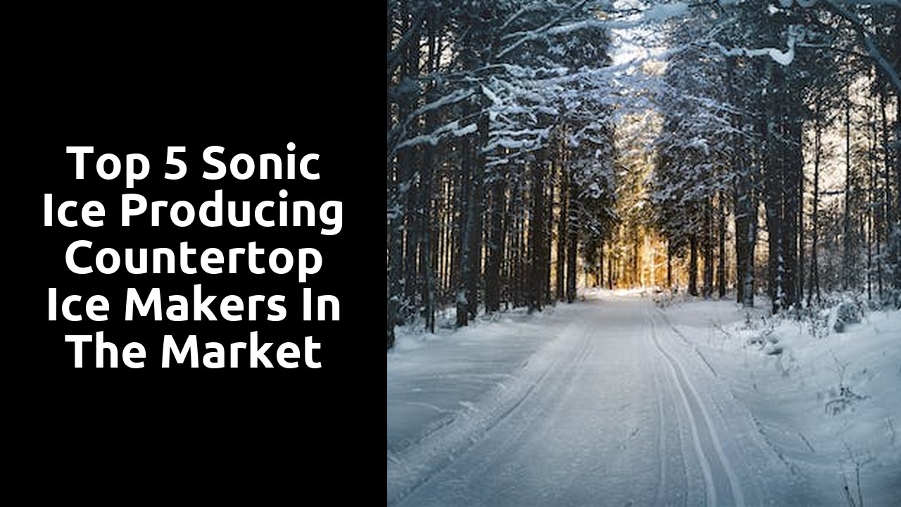 Top 5 Sonic Ice Producing Countertop Ice Makers in the Market